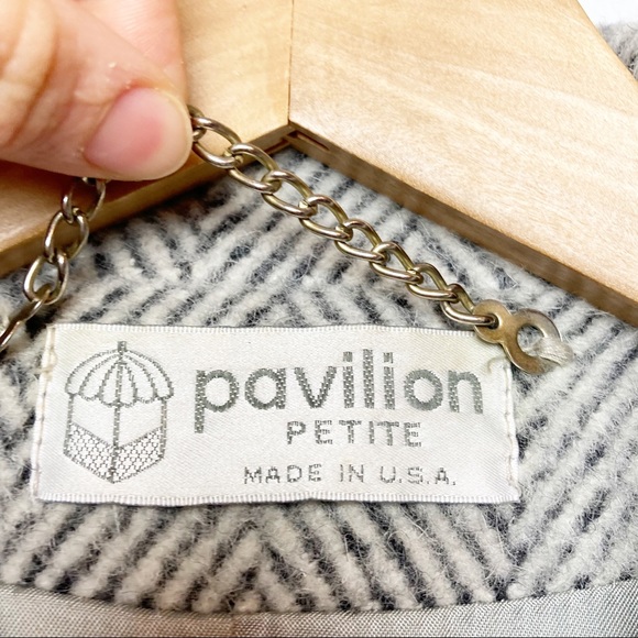 Pavilion petite grey and cream tweed wool coat - Picture 3 of 9